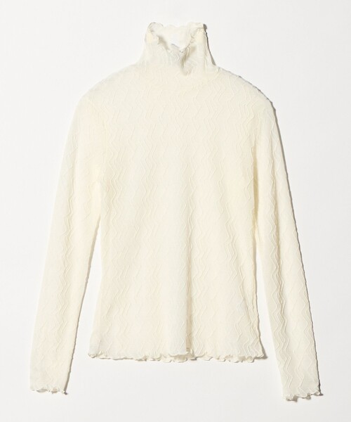 EMMEL REFINES（エメルリファインズ）の「＜EMMEL REFINES＞EM ナミナミ シアータート ルカットソー（Tシャツ/カットソー・レディース・ホワイト/ブラック・FREE）」の17枚目の写真