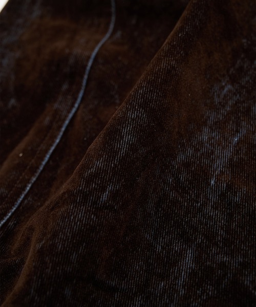 STUDIOUS（ステュディオス）の「【STUDIOUS】FLOCKY DENIM（デニムパンツ・メンズ・ホワイト/ブラウン/ダークブラウン・2/1）」の9枚目の写真