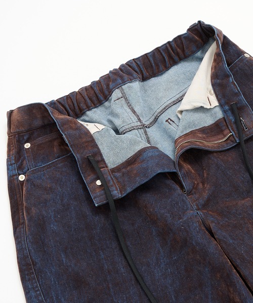 STUDIOUS（ステュディオス）の「【STUDIOUS】FLOCKY DENIM（デニムパンツ・メンズ・ホワイト/ブラウン/ダークブラウン・2/1）」の11枚目の写真