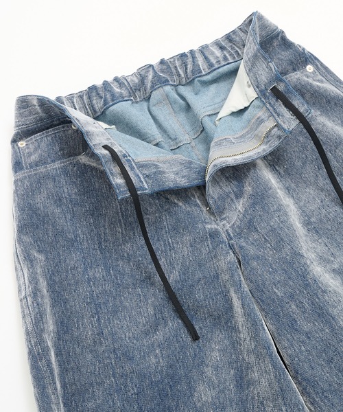 STUDIOUS（ステュディオス）の「【STUDIOUS】FLOCKY DENIM（デニムパンツ・メンズ・ホワイト/ブラウン/ダークブラウン・2/1）」の4枚目の写真