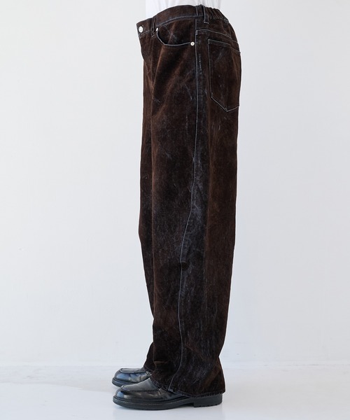 STUDIOUS（ステュディオス）の「【STUDIOUS】FLOCKY DENIM（デニムパンツ・メンズ・ホワイト/ブラウン/ダークブラウン・2/1）」の19枚目の写真