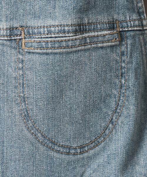 SOMETHING（サムシング）の「SOMETHING × FREAK'S STORE/サムシング 別注 SLIM NARROW SALOPETTE/スリム ナロー サロペット（サロペット/オーバーオール・レディース・ネイビー/サックスブルー・SMALL/MEDIUM）」の14枚目の写真