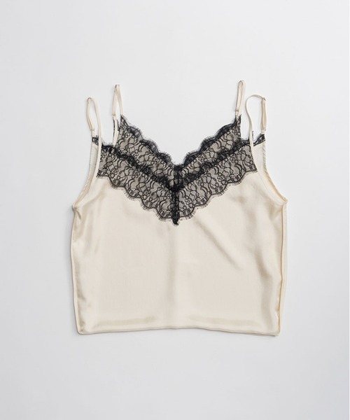 PRANK PROJECT（プランクプロジェクト）の「2WAYスカーフレースチュニック / Inverted Cami Dress（その他トップス・レディース・ブラック/アイボリー/ブラウン・FREE）」の7枚目の写真