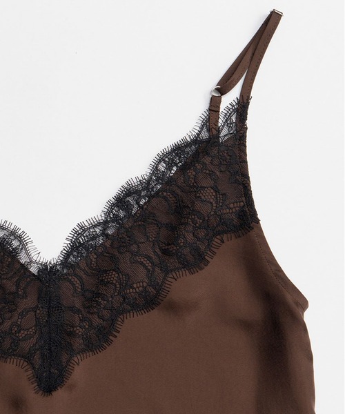 PRANK PROJECT（プランクプロジェクト）の「2WAYスカーフレースチュニック / Inverted Cami Dress（その他トップス・レディース・ブラック/アイボリー/ブラウン・FREE）」の13枚目の写真