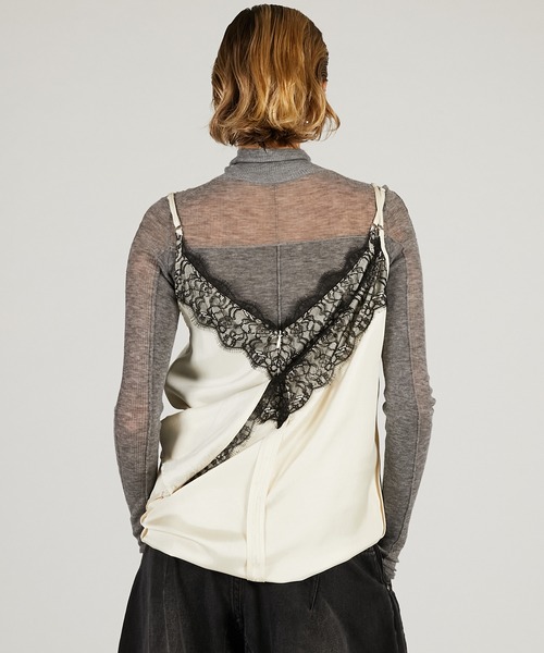 PRANK PROJECT（プランクプロジェクト）の「2WAYスカーフレースチュニック / Inverted Cami Dress（その他トップス・レディース・ブラック/アイボリー/ブラウン・FREE）」の21枚目の写真