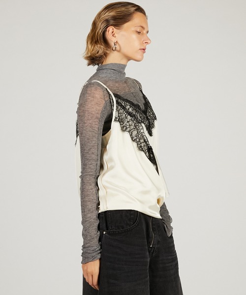 PRANK PROJECT（プランクプロジェクト）の「2WAYスカーフレースチュニック / Inverted Cami Dress（その他トップス・レディース・ブラック/アイボリー/ブラウン・FREE）」の22枚目の写真