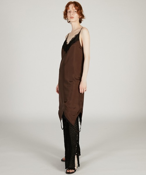 PRANK PROJECT（プランクプロジェクト）の「2WAYスカーフレースチュニック / Inverted Cami Dress（その他トップス・レディース・ブラック/アイボリー/ブラウン・FREE）」の4枚目の写真