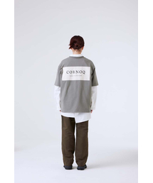 CORNOQ（コルノック）の「シグニチャーバックタックTシャツチャコール（Tシャツ/カットソー）」