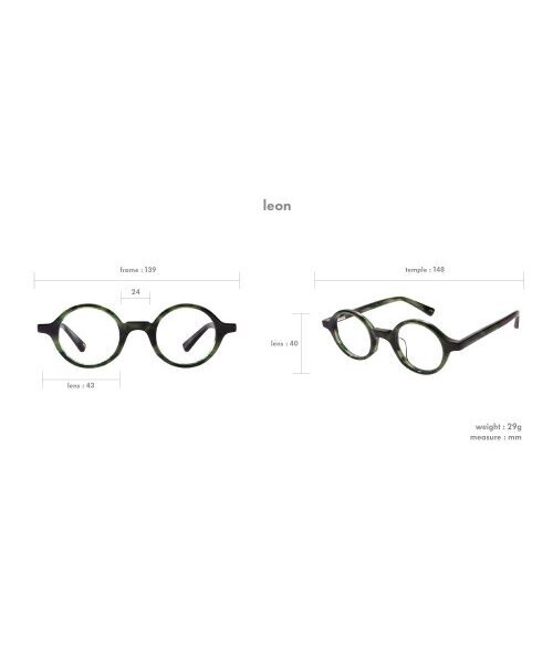grafik:plastic(グラフィックプラスチック)の「leon_black(メガネ・メンズ・その他・FREE)」の3枚目の写真