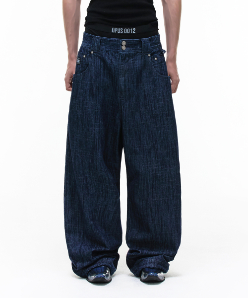 OPUS 0012（オーパス0012）の「Op. 09 SIG LIQUID DENIM PANTS INDIGO（デニムパンツ・レディース・その他・SMALL/MEDIUM/LARGE/X-SMALL）」の2枚目の写真