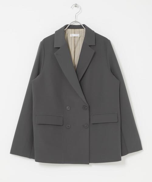 SENSE OF PLACE by URBAN RESEARCH(センスオブプレイスバイアーバンリサーチ)の「ワイドスリーブオーバージャケット(テーラードジャケット・レディース・アイボリー/ベージュ/チャコールグレー・ONE)」の15枚目の写真