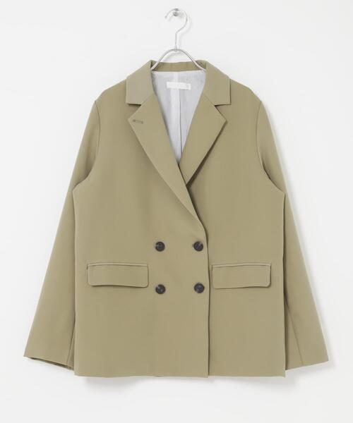 SENSE OF PLACE by URBAN RESEARCH(センスオブプレイスバイアーバンリサーチ)の「ワイドスリーブオーバージャケット(テーラードジャケット・レディース・アイボリー/ベージュ/チャコールグレー・ONE)」の5枚目の写真