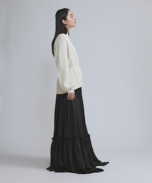 Chaos（カオス）の「Chaos(カオス)/ ロウシルクカシュクールカーディガン（カーディガン/ボレロ・レディース・アイボリー・FREE）」の4枚目の写真