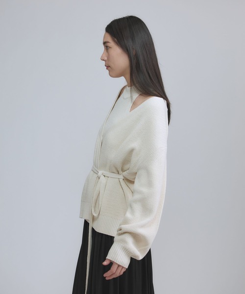 Chaos（カオス）の「Chaos(カオス)/ ロウシルクカシュクールカーディガン（カーディガン/ボレロ・レディース・アイボリー・FREE）」の12枚目の写真