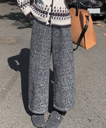 裏起毛ワイドパンツ