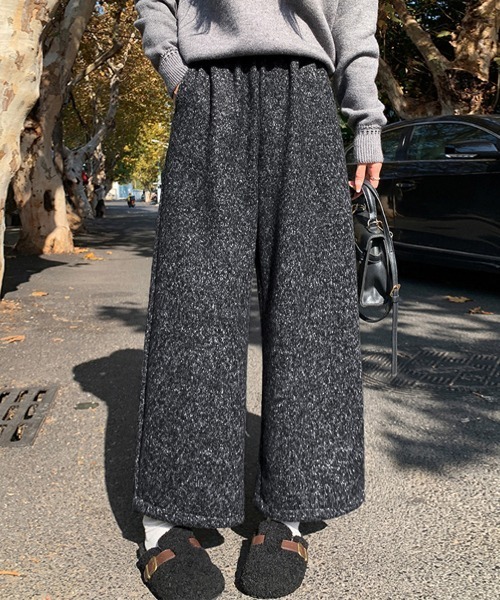 ONEP STAR(ワンピスター)の「裏起毛ワイドパンツ(その他パンツ・レディース・グレー/チャコールグレー・MEDIUM/X-LARGE/LARGE/SMALL)」の1枚目の写真