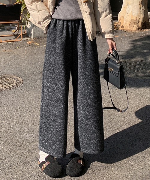 ONEP STAR(ワンピスター)の「裏起毛ワイドパンツ(その他パンツ・レディース・グレー/チャコールグレー・MEDIUM/X-LARGE/LARGE/SMALL)」の4枚目の写真