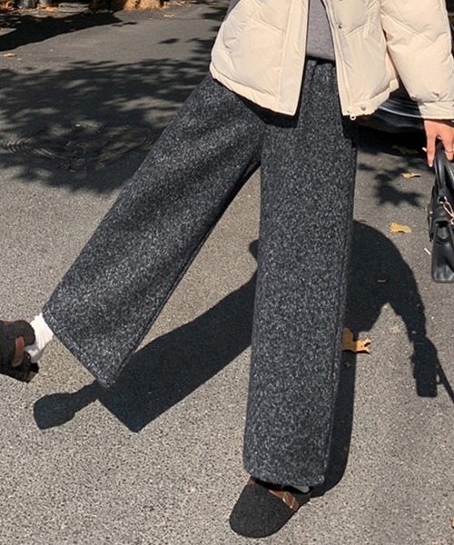 ONEP STAR(ワンピスター)の「裏起毛ワイドパンツ(その他パンツ・レディース・グレー/チャコールグレー・MEDIUM/X-LARGE/LARGE/SMALL)」の6枚目の写真