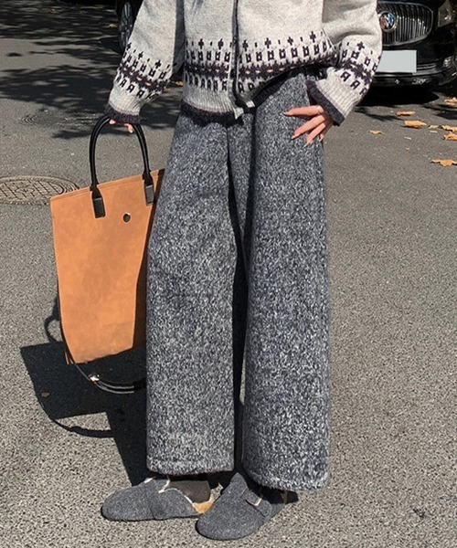 ONEP STAR(ワンピスター)の「裏起毛ワイドパンツ(その他パンツ・レディース・グレー/チャコールグレー・MEDIUM/X-LARGE/LARGE/SMALL)」の10枚目の写真