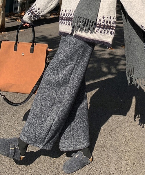 ONEP STAR(ワンピスター)の「裏起毛ワイドパンツ(その他パンツ・レディース・グレー/チャコールグレー・MEDIUM/X-LARGE/LARGE/SMALL)」の11枚目の写真