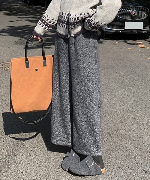 ONEP STAR(ワンピスター)の「裏起毛ワイドパンツ(その他パンツ・レディース・グレー/チャコールグレー・MEDIUM/X-LARGE/LARGE/SMALL)」の12枚目の写真