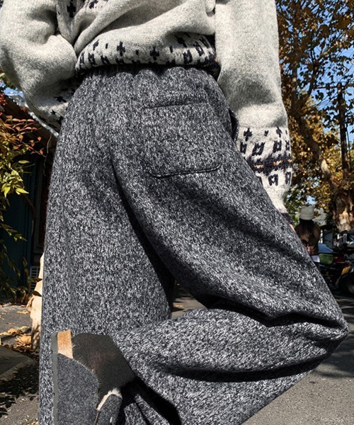 ONEP STAR(ワンピスター)の「裏起毛ワイドパンツ(その他パンツ・レディース・グレー/チャコールグレー・MEDIUM/X-LARGE/LARGE/SMALL)」の14枚目の写真