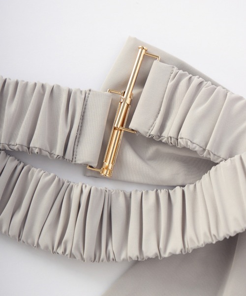 idem（イデム）の「big ribbon belt / ビッグリボンベルト（ベルト・レディース・グレー/ブラック・FREE）」の22枚目の写真