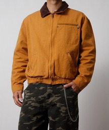 NYLAUS（ナイラス）の「【Nylaus】2026新作 キャンバス デトロイトジャケット 襟コーデュロイ ショート丈 レギュラーフィット（ブルゾン）」