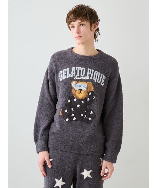 HOMME】べビモコグッドモーニングベアプルオーバー（ルームウェア