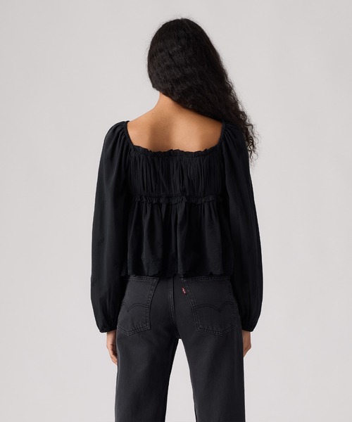 Levi's(リーバイス)の「Levi's/リーバイス BOHO ロングスリーブ ブラウス(シャツ/ブラウス・レディース・ブラック・M/S/XS)」の9枚目の写真