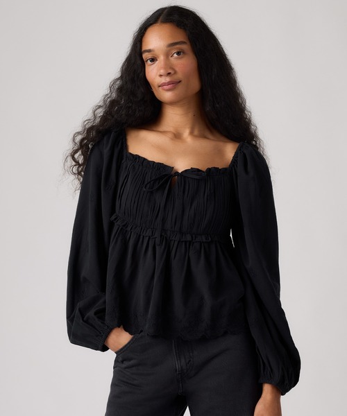 Levi's(リーバイス)の「Levi's/リーバイス BOHO ロングスリーブ ブラウス(シャツ/ブラウス・レディース・ブラック・M/S/XS)」の10枚目の写真