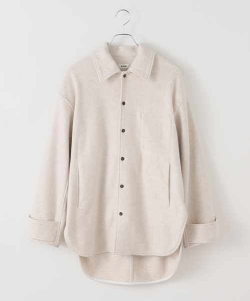 FRAMeWORK(フレームワーク)の「SOWER/ソウワー DHANI シルクコン フリースシャツジャケット(その他アウター・レディース・ライトグレー/アイボリー・FREE)」の2枚目の写真