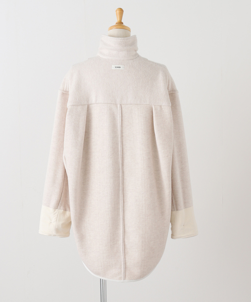 FRAMeWORK(フレームワーク)の「SOWER/ソウワー DHANI シルクコン フリースシャツジャケット(その他アウター・レディース・ライトグレー/アイボリー・FREE)」の9枚目の写真