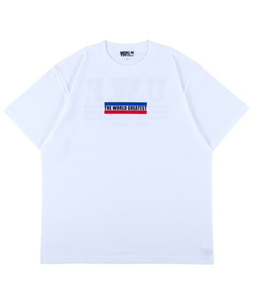 MEDICOM TOY(メディコムトイ)の「MLE U.W.F. T-SHIRTS THE WORLD GREATEST(Tシャツ/カットソー・メンズ・ブラック/ホワイト・MEDIUM/LARGE/X-LARGE)」の1枚目の写真