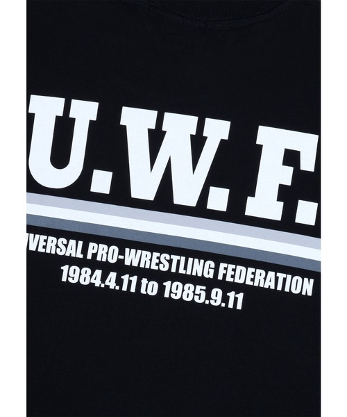 MEDICOM TOY(メディコムトイ)の「MLE U.W.F. T-SHIRTS THE WORLD GREATEST(Tシャツ/カットソー・メンズ・ブラック/ホワイト・MEDIUM/LARGE/X-LARGE)」の5枚目の写真