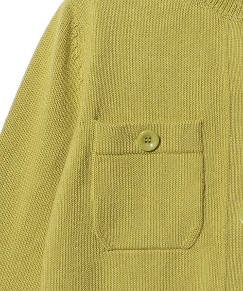 ESTNATION（エストネーション）の「ESTNATION / ミドルゲージ カーディガン（カーディガン/ボレロ・レディース・オフホワイト/イエロー/ネイビー・FREE）」の8枚目の写真