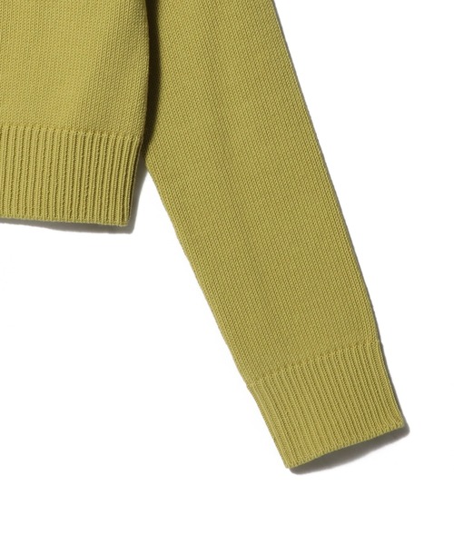 ESTNATION（エストネーション）の「ESTNATION / ミドルゲージ カーディガン（カーディガン/ボレロ・レディース・オフホワイト/イエロー/ネイビー・FREE）」の9枚目の写真