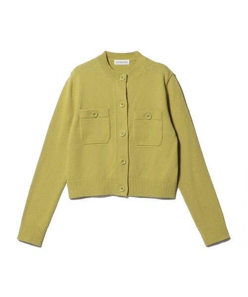 ESTNATION（エストネーション）の「ESTNATION / ミドルゲージ カーディガン（カーディガン/ボレロ・レディース・オフホワイト/イエロー/ネイビー・FREE）」の11枚目の写真