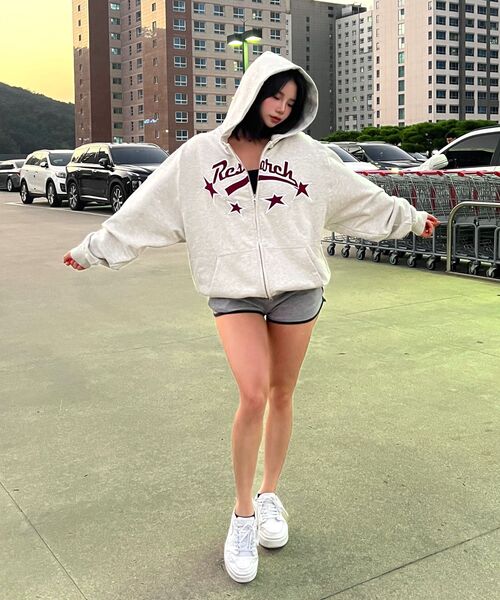 FDR(エフディーアール)の「Star Logo Applique Hood Zip-Up Black(パーカー・メンズ・その他・L/S/M)」の14枚目の写真