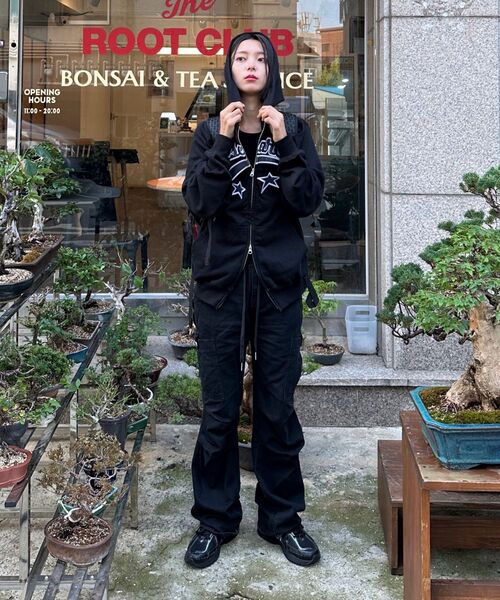 FDR(エフディーアール)の「Star Logo Applique Hood Zip-Up Black(パーカー・メンズ・その他・L/S/M)」の15枚目の写真