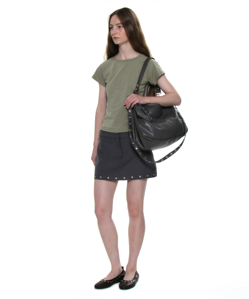 PARTIMENTO WOMEN(パルティメントウィメン)の「ナンバリングプリンテッドT_ライトカーキ(Tシャツ/カットソー・レディース・その他・ONE SIZE)」の7枚目の写真