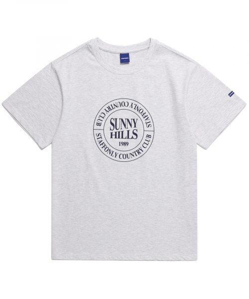 STAFF ONLY(スタッフオンリー)の「SUNNY HILLS LOGO TEE (MELANGE WHITE)(Tシャツ/カットソー・メンズ・その他・M)」の1枚目の写真