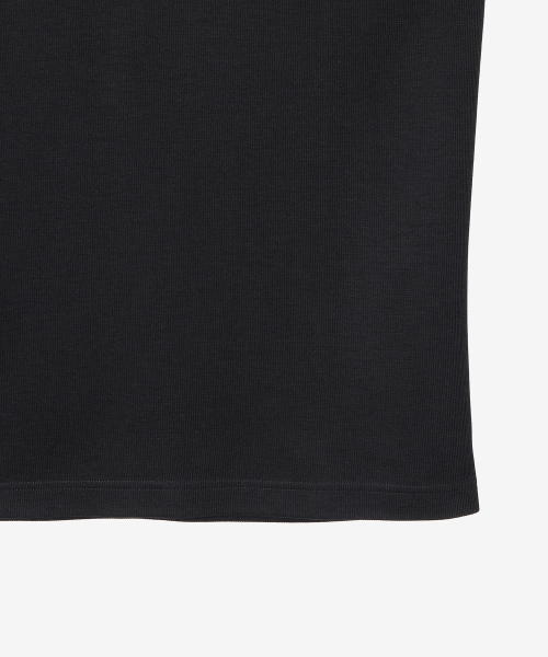 BASIC HOUSE(ベーシックハウス)の「ニットライクラウンドネック長袖TシャツブラックLZTS6105(Tシャツ/カットソー・メンズ・ブラック・FREE)」の16枚目の写真