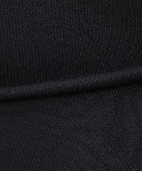 BASIC HOUSE(ベーシックハウス)の「ニットライクラウンドネック長袖TシャツブラックLZTS6105(Tシャツ/カットソー・メンズ・ブラック・FREE)」の17枚目の写真
