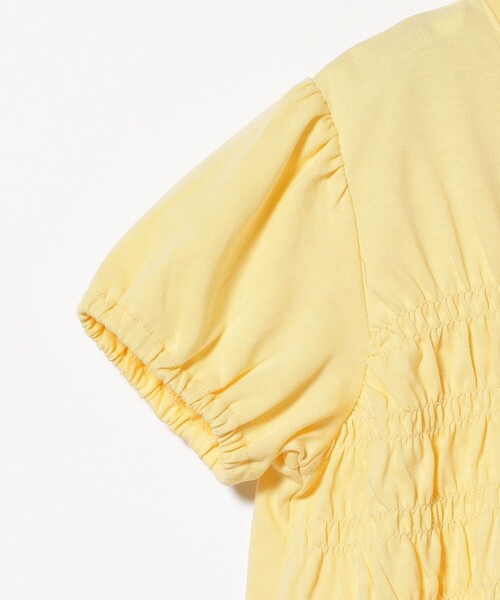 BEAMS mini(ビームスミニ)の「シャーリング カット ワンピース 2026SS(90~140cm)(ワンピース・キッズ・イエロー系その他4/チャコールグレー・140/130/120/110/100/90)」の9枚目の写真