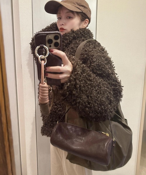 KOBE LETTUCE（コウベレタス）の「[ yuri.さんコラボ ] ナイロンショルダーバッグ（ショルダーバッグ・レディース・ブラウン/カーキブラウン/ブラック・F）」の12枚目の写真