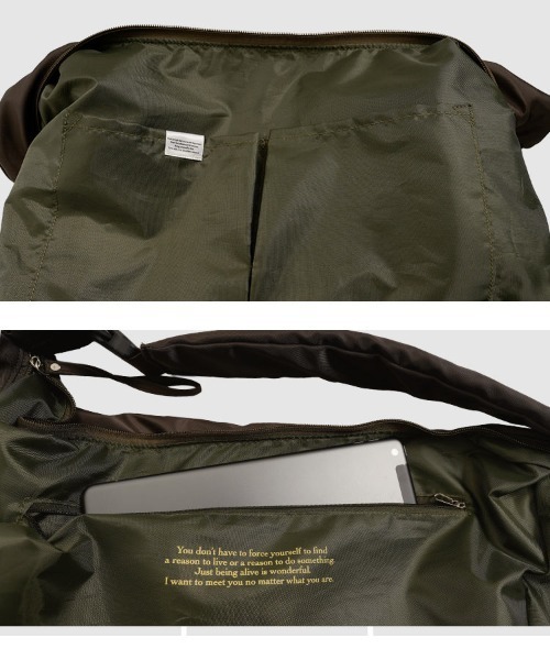 KOBE LETTUCE（コウベレタス）の「[ yuri.さんコラボ ] ナイロンショルダーバッグ（ショルダーバッグ・レディース・ブラウン/カーキブラウン/ブラック・F）」の19枚目の写真