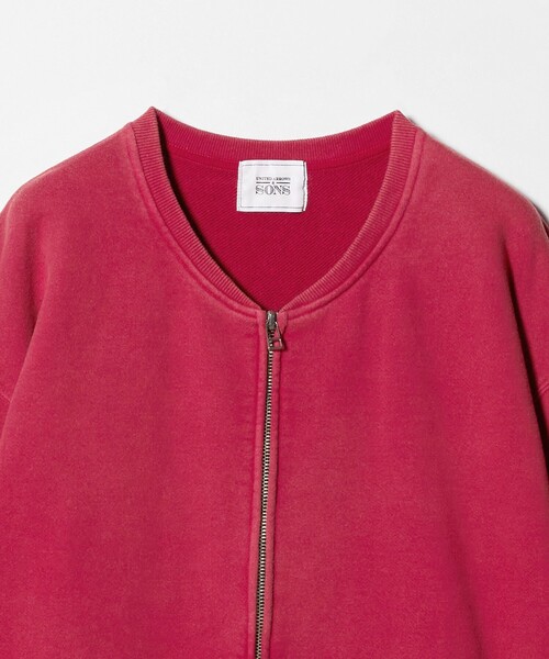 UNITED ARROWS & SONS(ユナイテッドアローズアンドサンズ)の「<UNITED ARROWS & SONS> FADE SWEAT ZIP CREW/スウェットシャツ(スウェット・メンズ・ブラック/レッド・S/L/XL/M)」の3枚目の写真