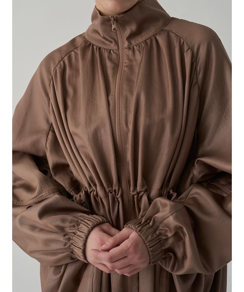 Henon.（ヘノン）の「GATHERING OVER COAT（ブルゾン・レディース・ライトブラウン/ブラック・F）」の11枚目の写真