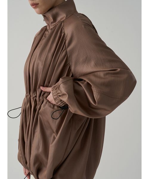 Henon.（ヘノン）の「GATHERING OVER COAT（ブルゾン・レディース・ライトブラウン/ブラック・F）」の12枚目の写真